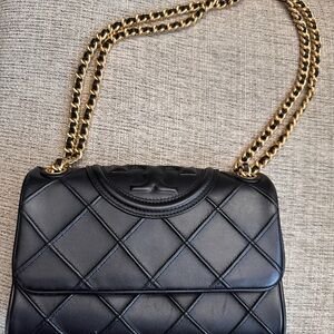 Tory Burch Black Quilted Shoulder Bag